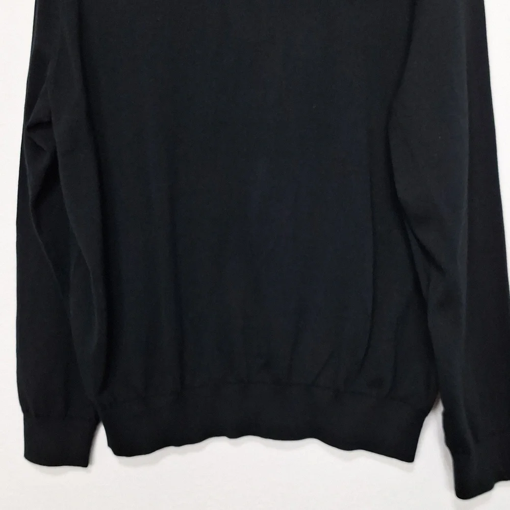 Polo by Ralph Lauren Men's Quiet Luxury Preppy Black V-Neck Sweater Size XXL